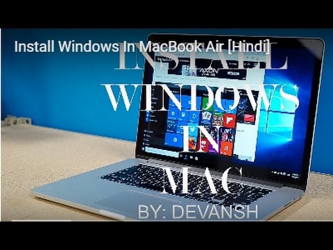 install windows on macbook air